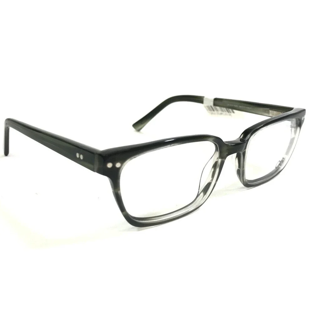 OGI Petite Eyeglasses Frames OK320/1820 Dark Grey Demi Horn Square 48-17-135